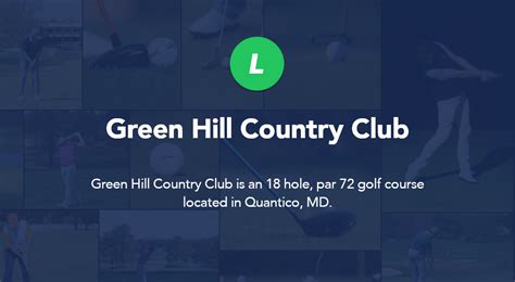 Green Hill Country Club - Quantico, MD | Local Golf Spot