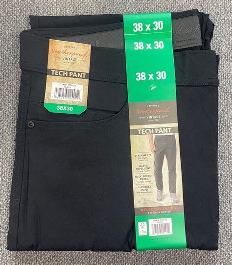 Weatherproof Vintage Men’s Tech Pant Black Ebay