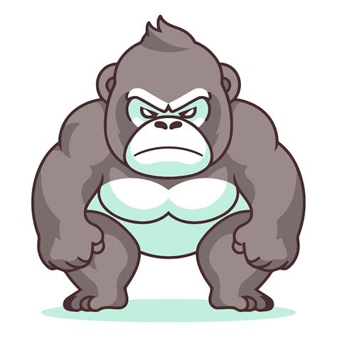 Premium Vector Gorilla Cartoon Mascot Character