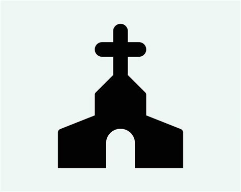 Church Icon Religious Building Religion Cross Catholic Christian ...