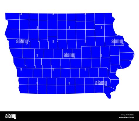 map of iowa Stock Photo - Alamy