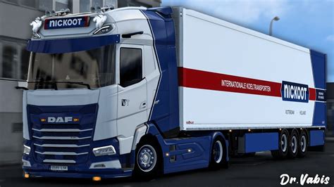 ETS2 1 46 DAF XG 2021 Nickoot Skin Pack Schmitz SK O Trailer Mod