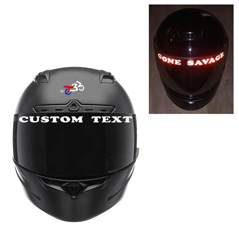 Custom Motorcycle Helmet Visor Decals | Reviewmotors.co