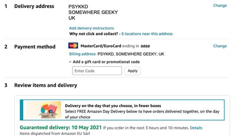 how to change your card on amazon