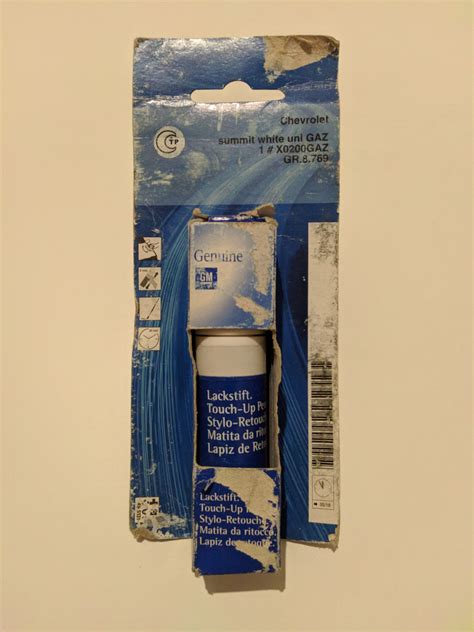 X0200GAZ КАРАНДАШ ЛАКОВЫЙ OLYMPIC WHITE GM | Запчасти на DRIVE2
