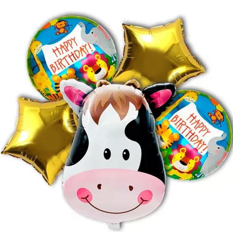 Kit Globos Vaca Decoraci N Fiesta Cumplea Os Vaquita