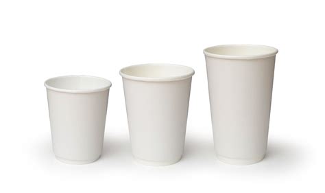Двухслойные бумажные стаканы thermoCup белые
