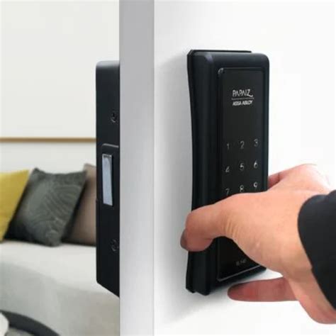 Fechadura Digital Smart Lock Sl De Sobrepor Preta Fosca Papaiz