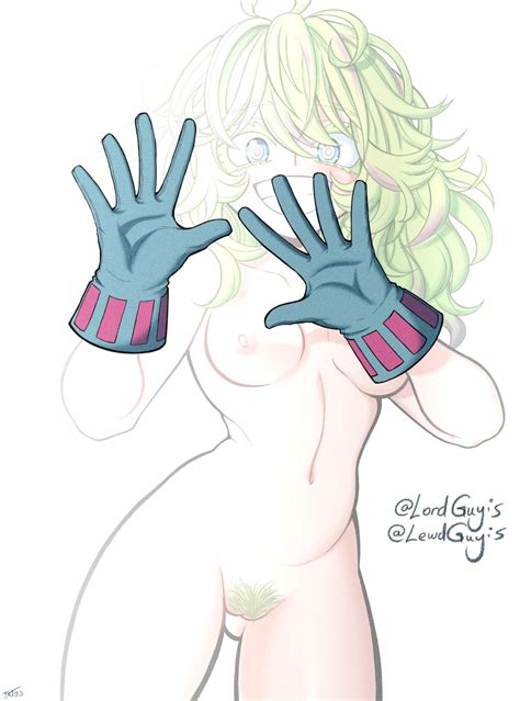 Rule 34 1girls Blue Eyes Female Female Only Gloves Green Hair Hero Outfit Mha Invisible