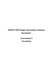 Bsbitu Design And Produce Business Documents Docx Bsbitu