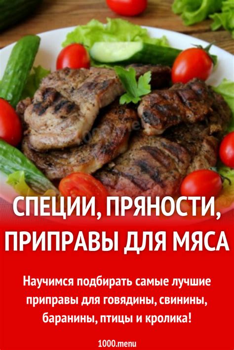 Специи, пряности, приправы для мяса - 1000.menu