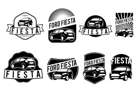 Ford Fiesta Badge Set 114247 Vector Art at Vecteezy