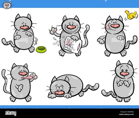 cartoon cat characters set Stock Vector Image & Art - Alamy