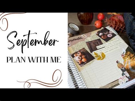 Plan With Me Erin Condren September Currently Page Youtube