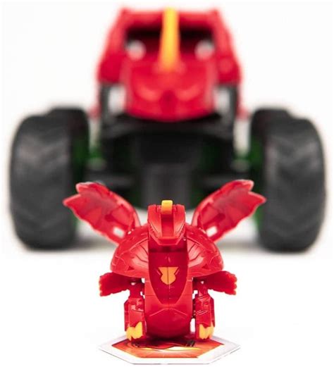 Hot Wheels Monster Jam Bakugan Dragonoid и фигурка Внедорожник джип драгоноид на р у 1 к 24