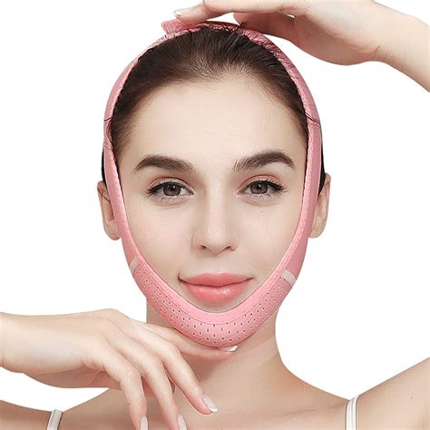 Face Lifting Belt Fairyface Reusable V Line Facial Mask Double Chin Reducer V Line