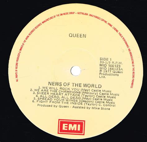 Queen - News Of The World - Footscray Records