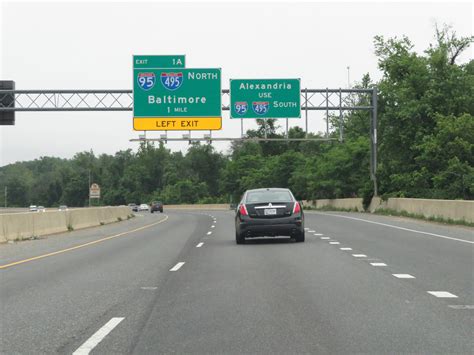 Maryland Interstate 295 Southbound Cross Country Roads