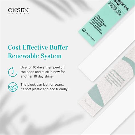 Onsen Secret Professional Nail Buffer - Ultimate Shine Buffing Block
