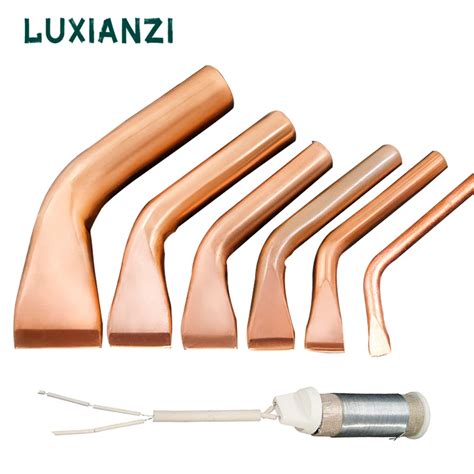 Luxianzi Pc Copper Soldering Iron Tip Solder Head For Welding Rework