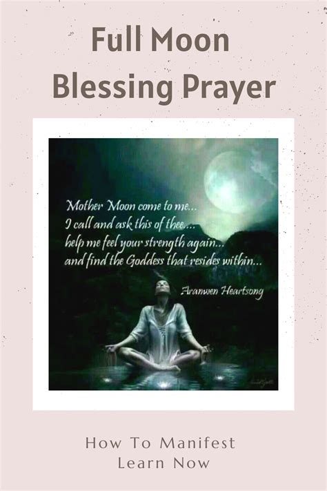 Full Moon Blessing Prayer Manifestation Prayer Manifestation Easy