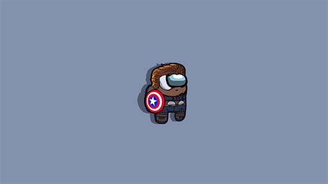 Among Us Captain America Games Superheroes Minimalism