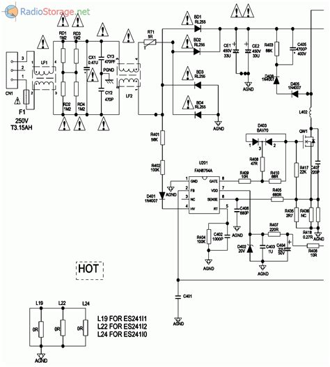 Схема блока питания китайского телевизора