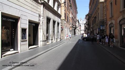 via-condotti-shopping-street-in-rome : HelpTourists in Rome