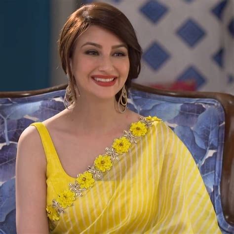 Saumya Tandon Hot Saree Yellow Lasopazombie