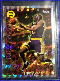 Kobe Bryant 1996 97 Rare Topps RC Refractor Draft Redemption DP13