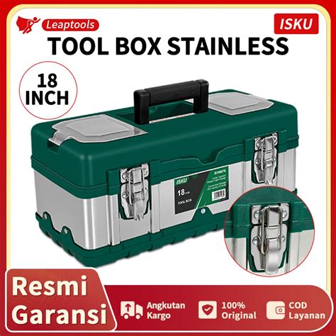 Jual Isku Tool Box Besar 18 Inch Kotak Perkakas Stainless Besar Tool