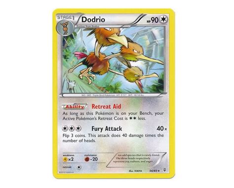 Dodrio 56/83 Pokémon Card Pokémon TCG: by THEPOKEMARTdotcom