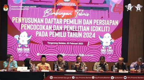 Kpu Banten Supervisi Bimtek Pemutakhiran Data Pemilih Di Kpu Tangsel