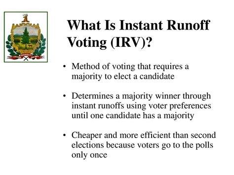 Instant Runoff Voting Ranked Choice Voting Ppt Download