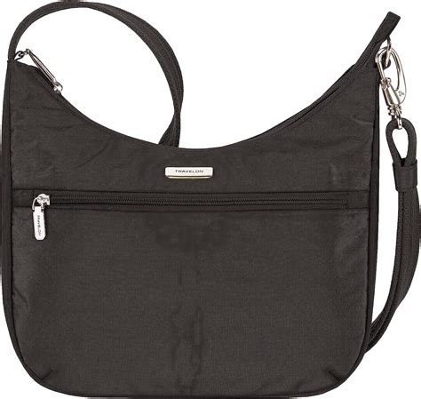 Amazon Travelon Anti Theft Essentials East West Hobo Bag Black