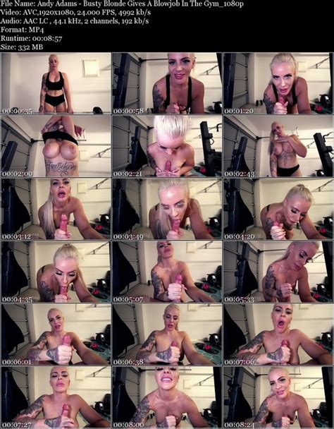 Andy Adams Busty Blonde Gives A Blowjob In The Gym 1080p Free Porn