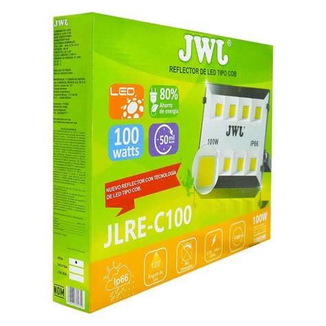 Reflector Led Tipo Smd Facetado Ip W Luz Blanca Jlre B B Marca Jwj