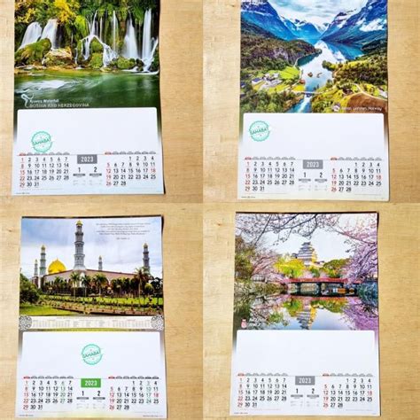 Jual Siap Kirim KALENDER DINDING STANDARD ATAU 6 LEMBAR TAHUN 2023 DI