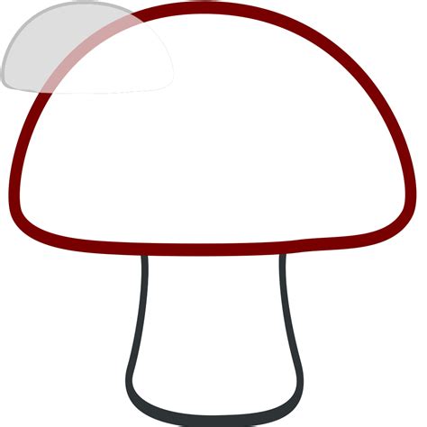 Mushroom Outline SVG