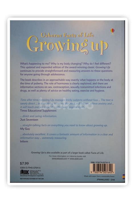 Buy Usborne Facts Of Life Growing Up By Susan Meredith At Online