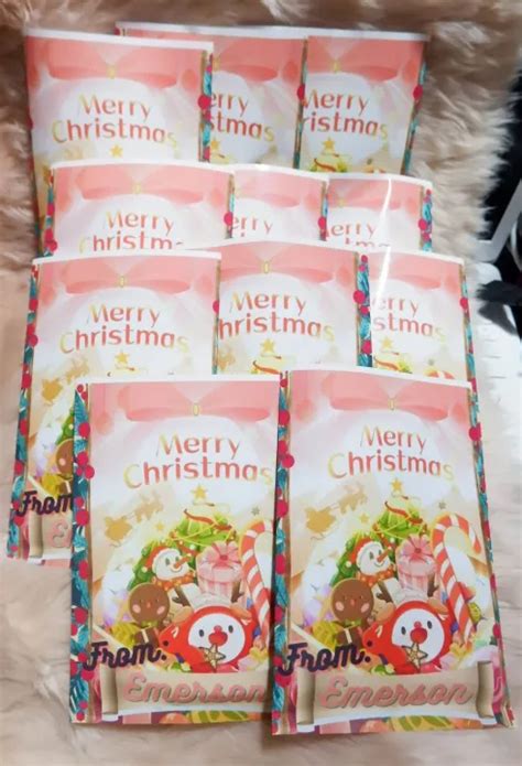 Christmas Giveaway Chip Bag Toy Snacks Candies Loot Bags Lazada Ph