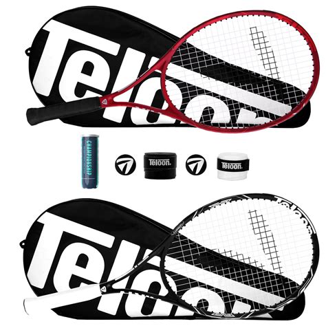 Snapklik Teloon Tennis Rackets For Adults 2 Pcs Recreational 27