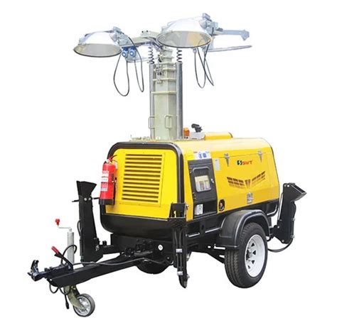 Swt Hvp4000 Mining Trailer Mounted Hydraulic Mast Mobile Lighting Tower