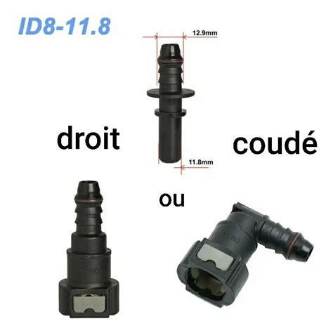 Raccord Connecteur Rapide Durite Carburant Essence Gasoil Auto