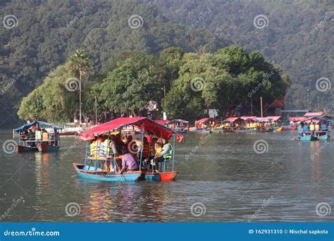 Boating In Fewa Lake Pokhara Royalty Free Stock Photography