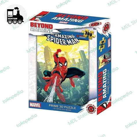 Jual Marvel Amazing Spiderman Prime 3d Puzzle 300 Pcs Lenticular