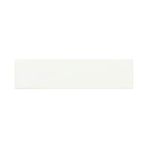 Daltile LuxeCraft Glossy White 2 In X 8 In Glazed Ceramic Undulating