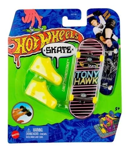 Hot Wheels Fingerboard Skate De Dedo Tony Hawk Parcelamento Sem Juros