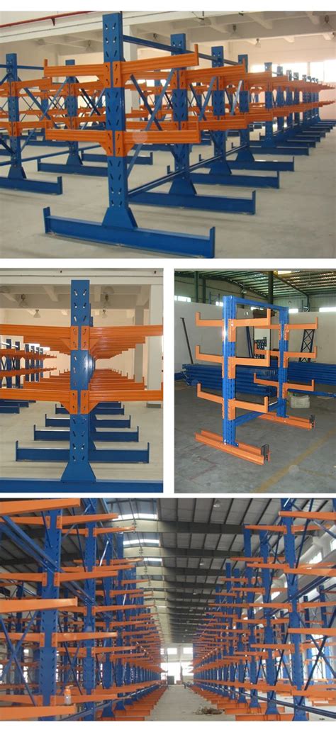 Industrial Cantilever Racking System Warehouse Metal Heavy Duty