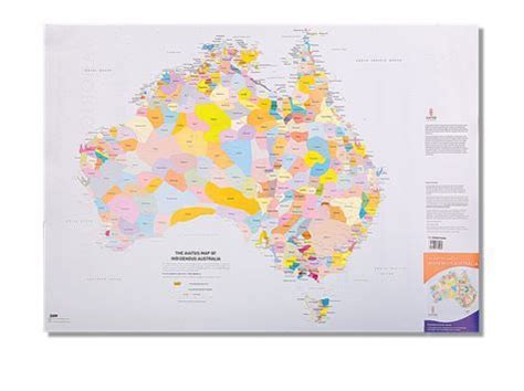 AIATSIS Indigenous Australia Map Large A1 Sized Poster EDSCO